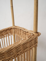 Functional chic French wicker trolley