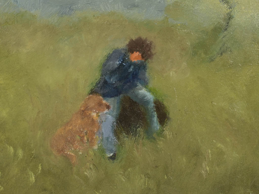 Soft palette abstract landscape artwork