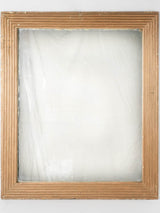 18th century gilded Louis XVI mirror w/ reeded frame - square 39½" x 33¾"