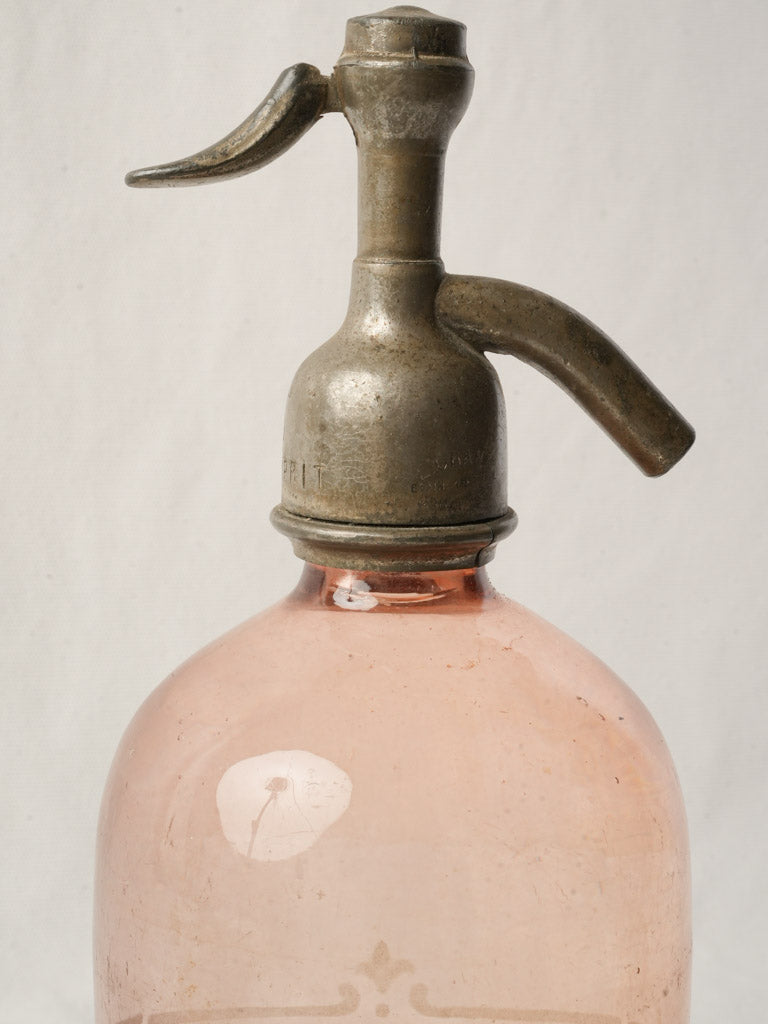 Cylindrical body French seltzer siphon  