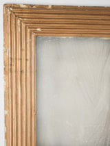18th century gilded Louis XVI mirror w/ reeded frame - square 39½" x 33¾"