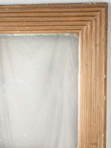 18th century gilded Louis XVI mirror w/ reeded frame - square 39½" x 33¾"