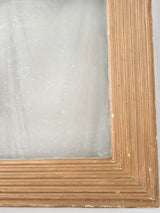 18th century gilded Louis XVI mirror w/ reeded frame - square 39½" x 33¾"