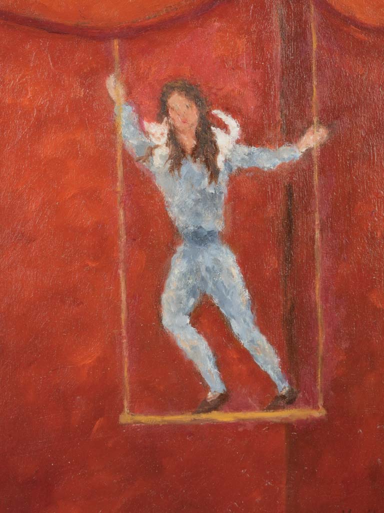 Richly hued minimalist piece.