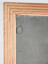 18th century gilded Louis XVI mirror w/ reeded frame - rectangular 37" x 27¼"