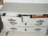Time-worn transitional French antique commode
