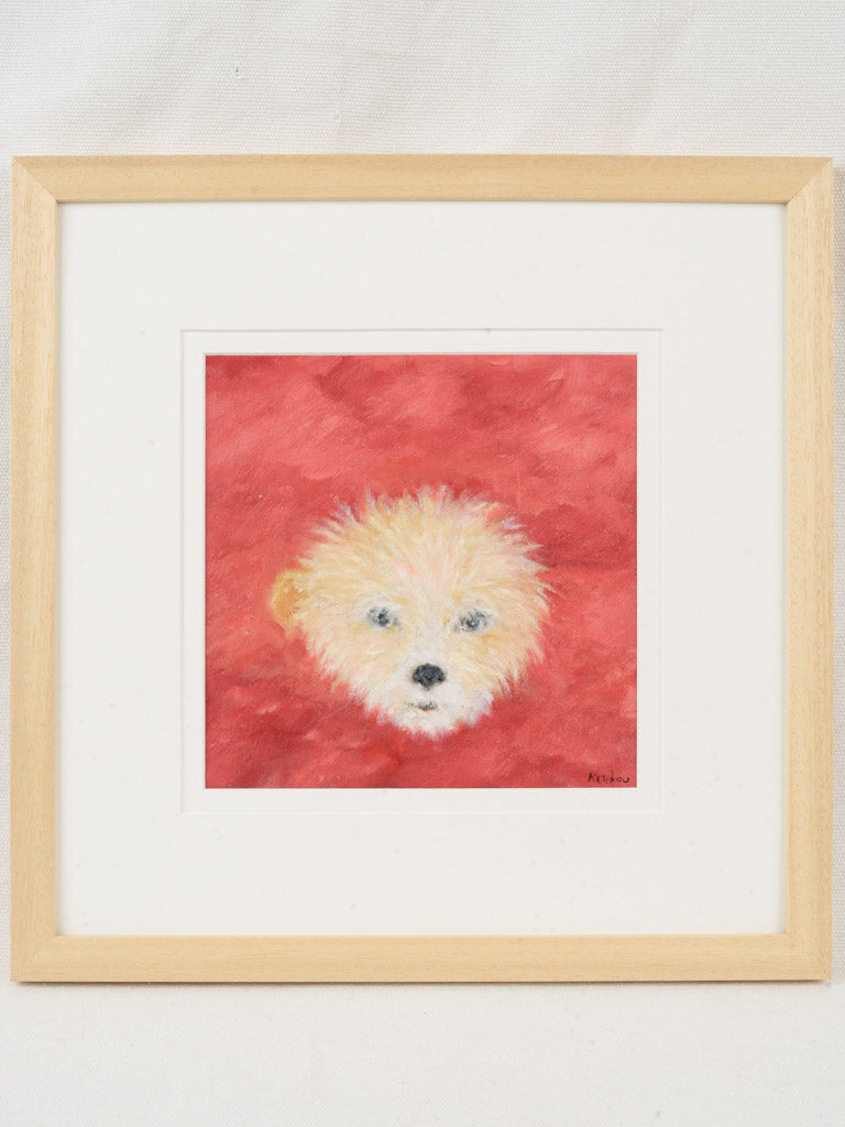 Small Contemporary Painting By Karibou - Kalyne - 14¼" x 14¼"