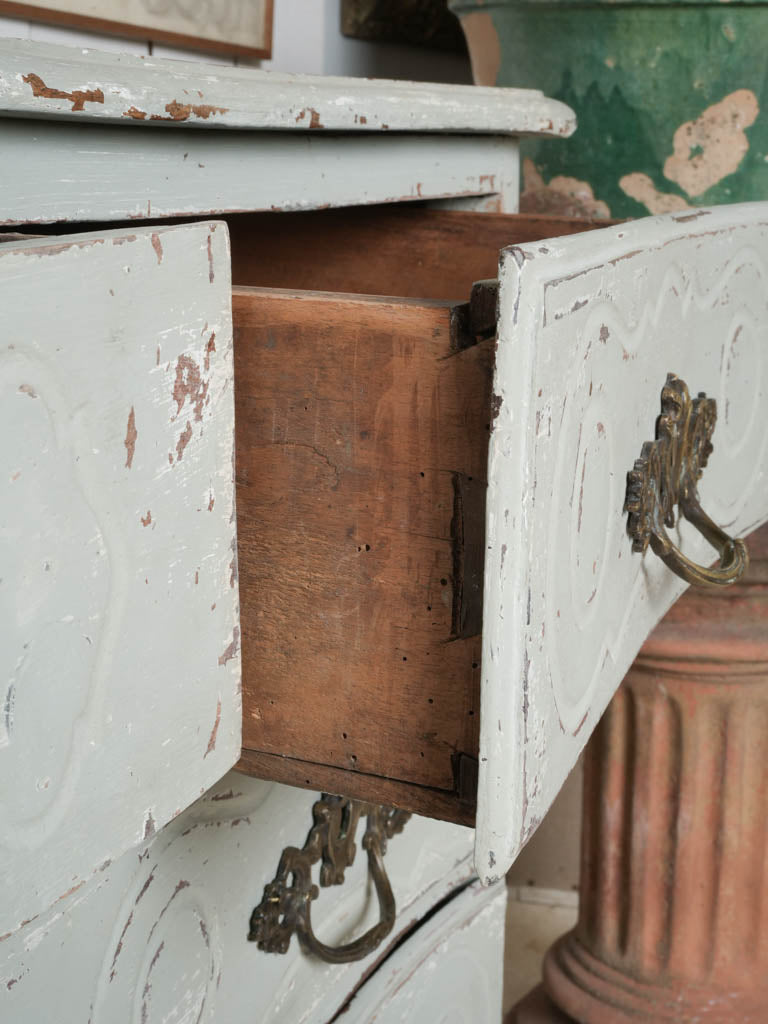 Authentic original hardware French drawer chest