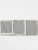 Antique French shaving mirror - triptych 9½"