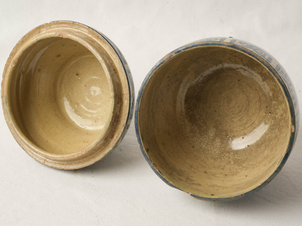 Classic cobalt zellige motif pot