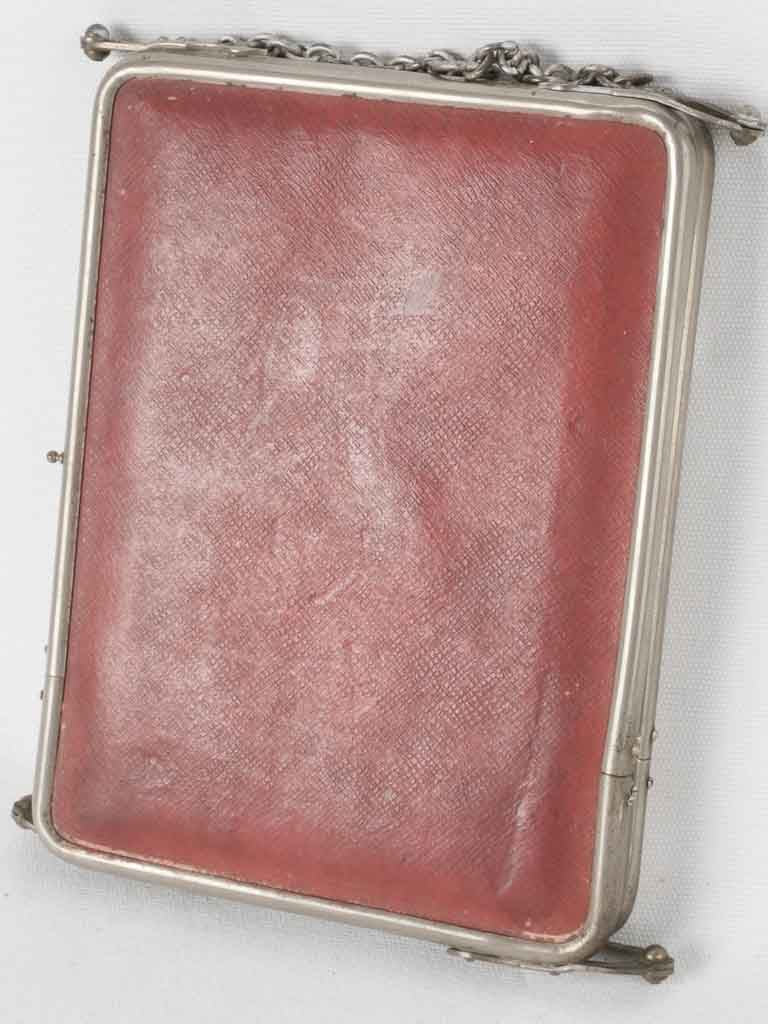 Antique French shaving mirror - triptych 9½"