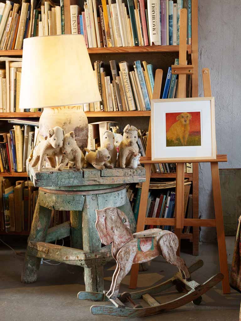 Small Contemporary Painting By Karibou - Lettre à Niels (A letter to Niels) - 15" x 15"