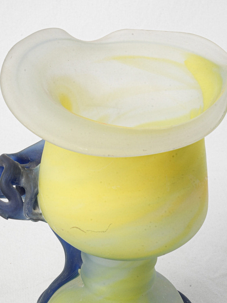 Bold palette decorative glass vase  