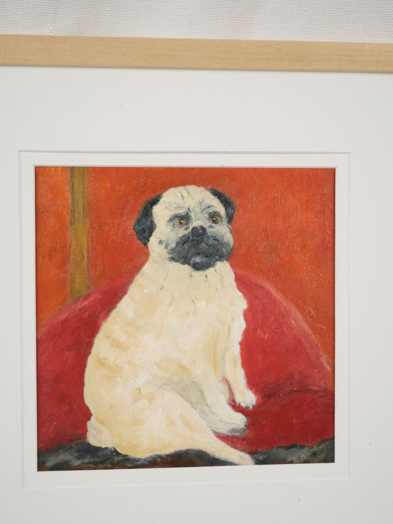 Small Contemporary Painting By Karibou - Angèle - 14½" x 14½"