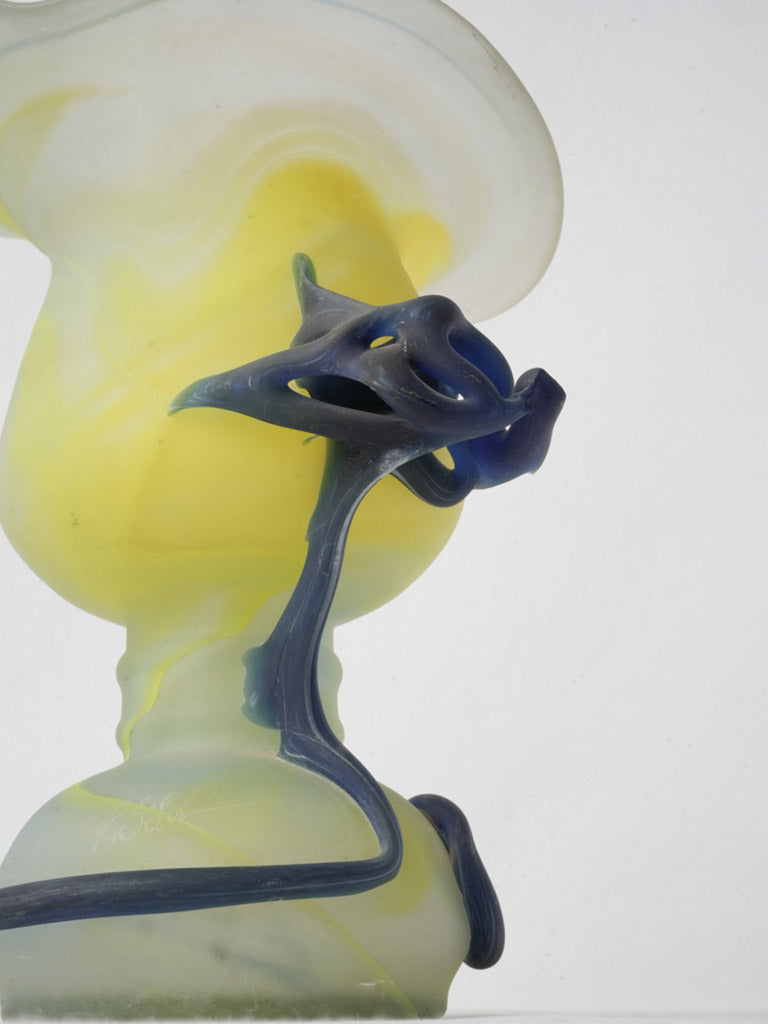Flamboyant form Murano art vase  