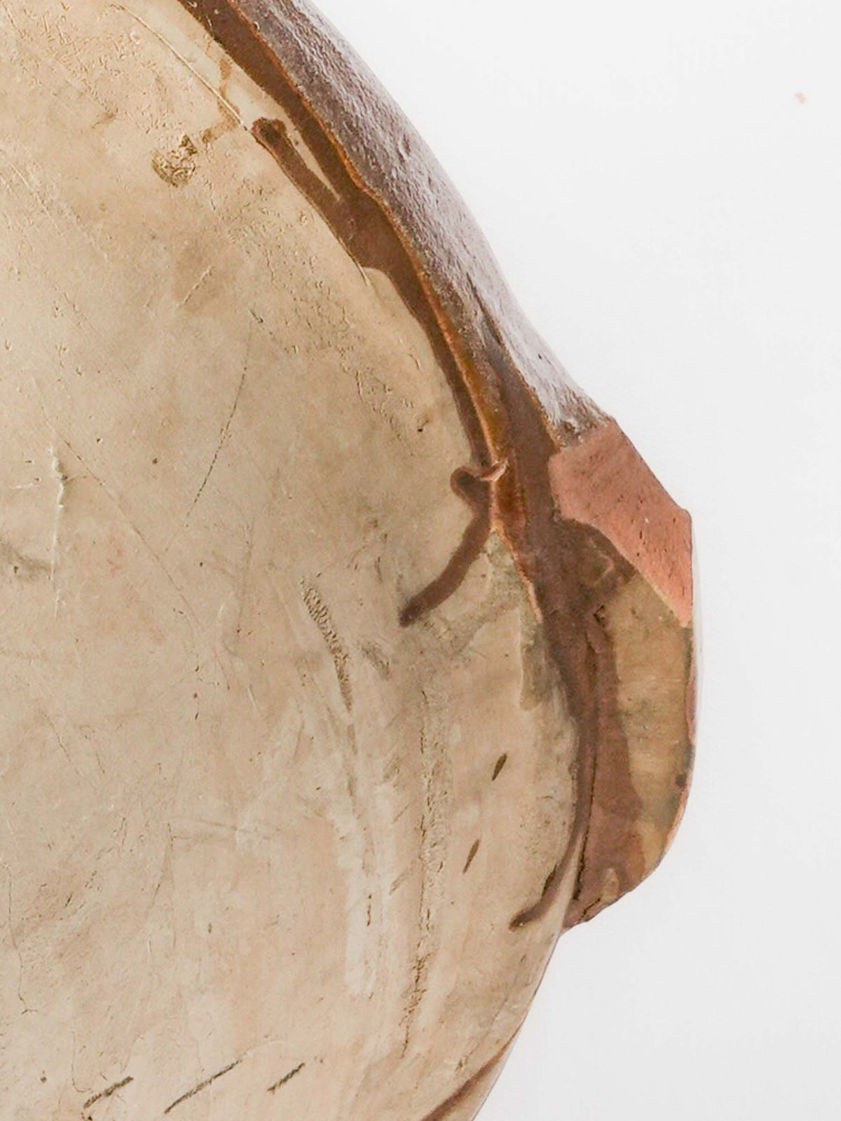 Very Large Artisanal Tian Bowl with Honey-Ochre Glaze - 24½"