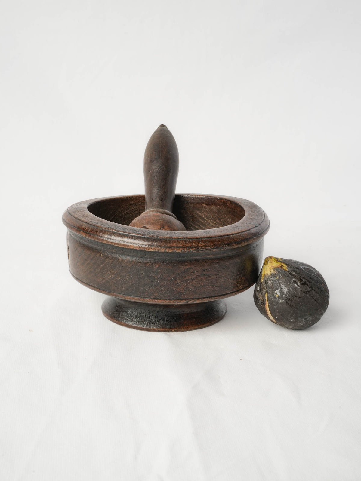 Antique Rustic French Mortar & Pestle Set - 3½" x 7½"