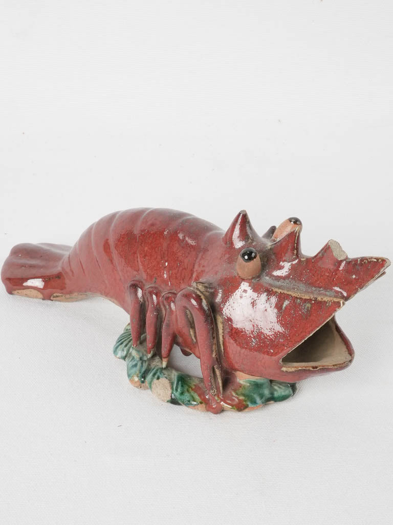 Wall mounted lobster vase - 1950s - 11¾"