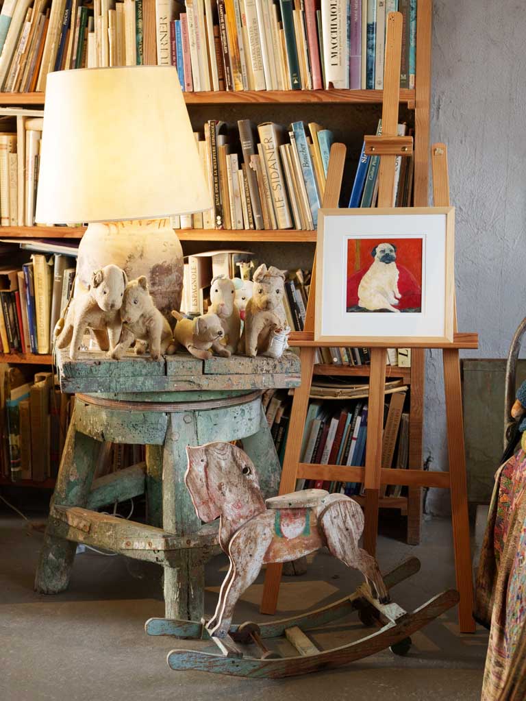 Small Contemporary Painting By Karibou - Angèle - 14½" x 14½"