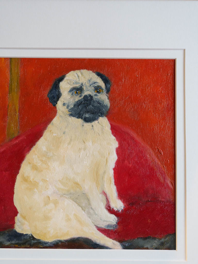 Small Contemporary Painting By Karibou - Angèle - 14½" x 14½"