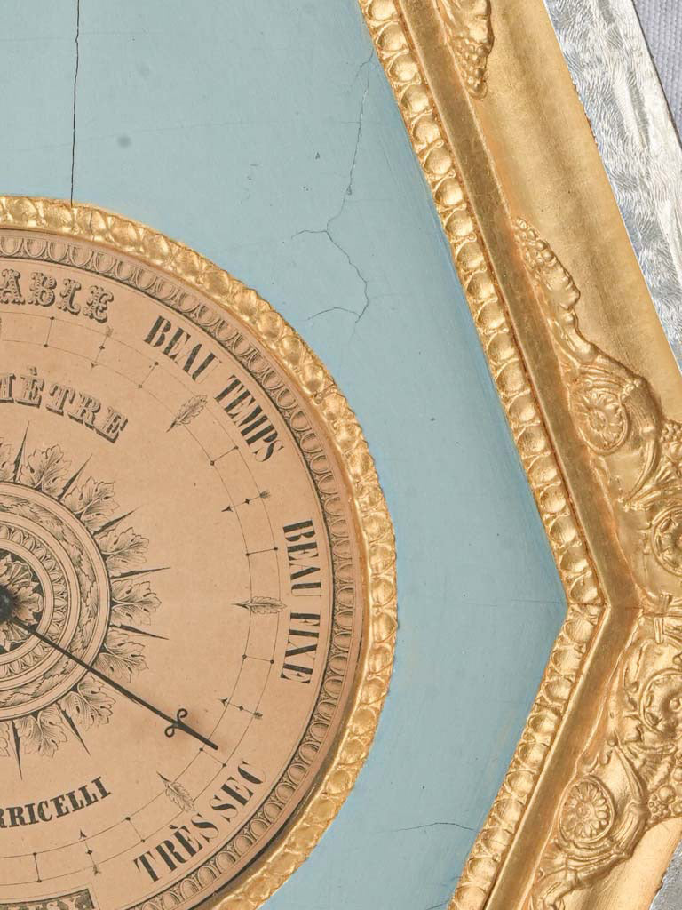 Cultured 19th century French barometer  