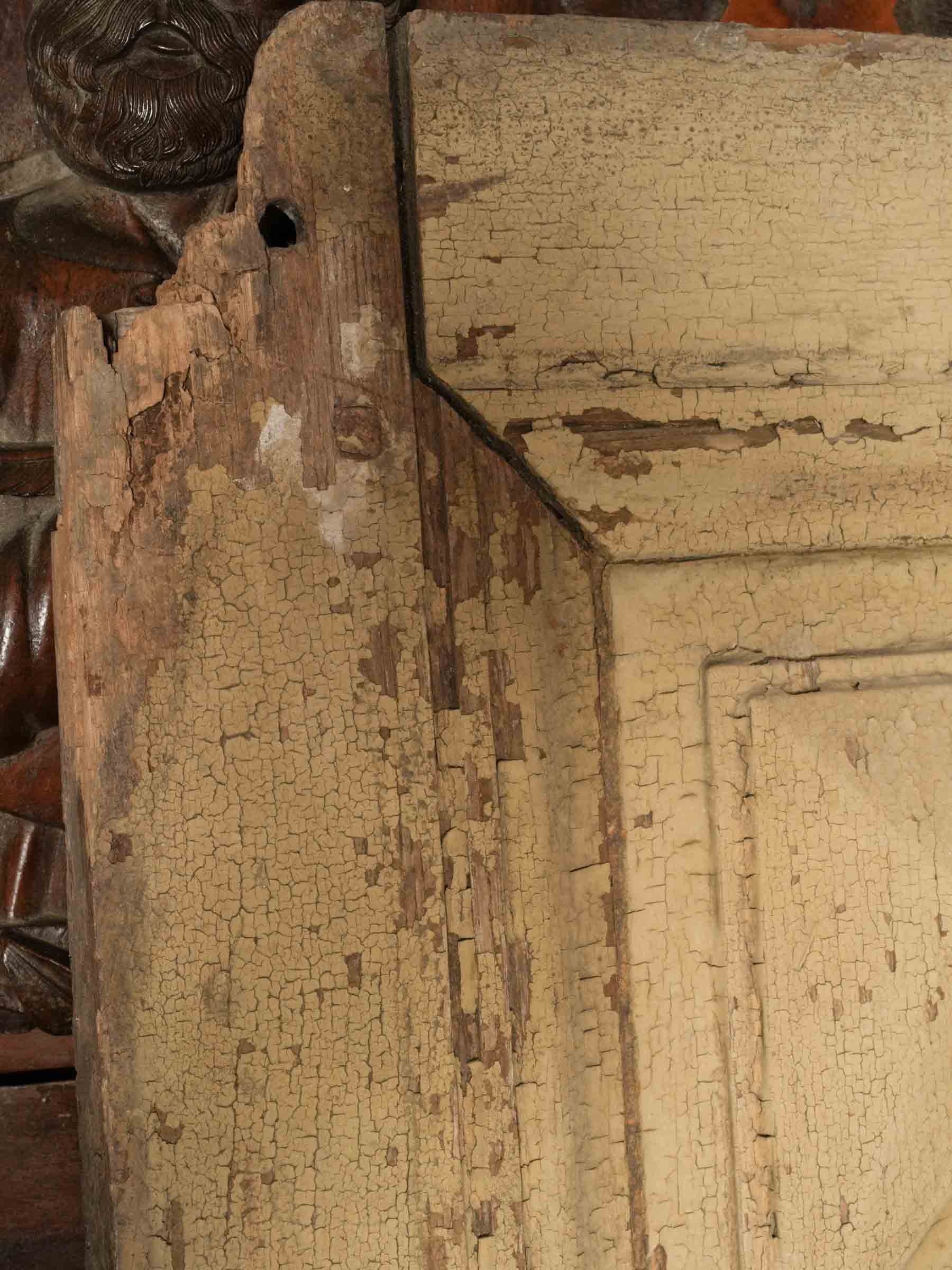 Rare French Compagnonnage Temple Door w/ Carpenter and Joiner Emblems, 19th Century - 80¾" x 40¼"