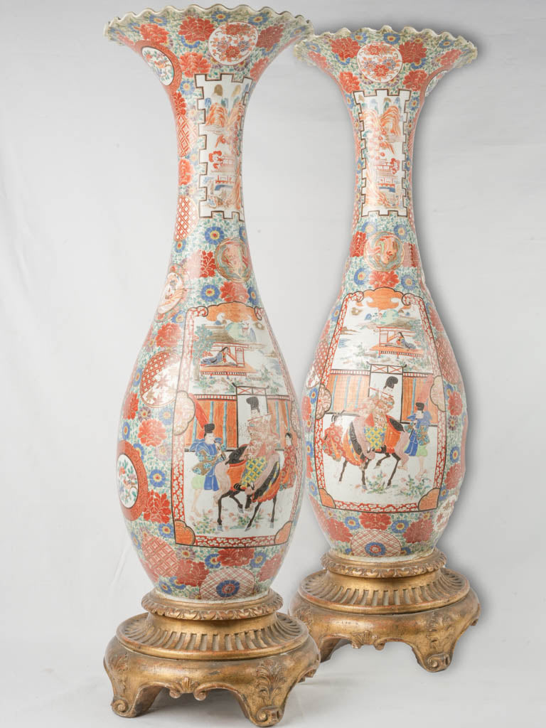 Grandiose ancient Japanese vases