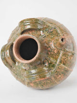 Large 18th century French walnut oil jar from the Ardeche 15¾"