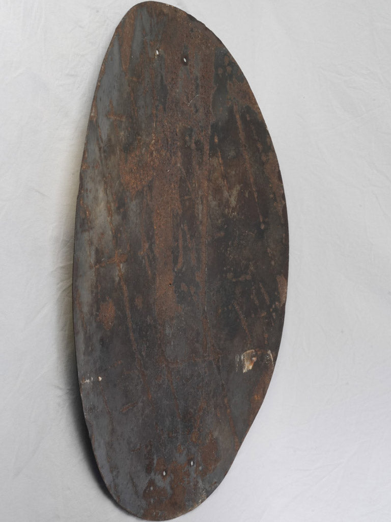 Rare Art Deco Enamel Advertising Sign for Galeries Lafayette Paris c. 1930 - 39½"