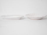 Rare vintage Moustier dinner service - white 44 pieces