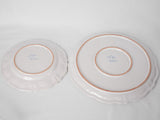 Rare vintage Moustier dinner service - white 44 pieces