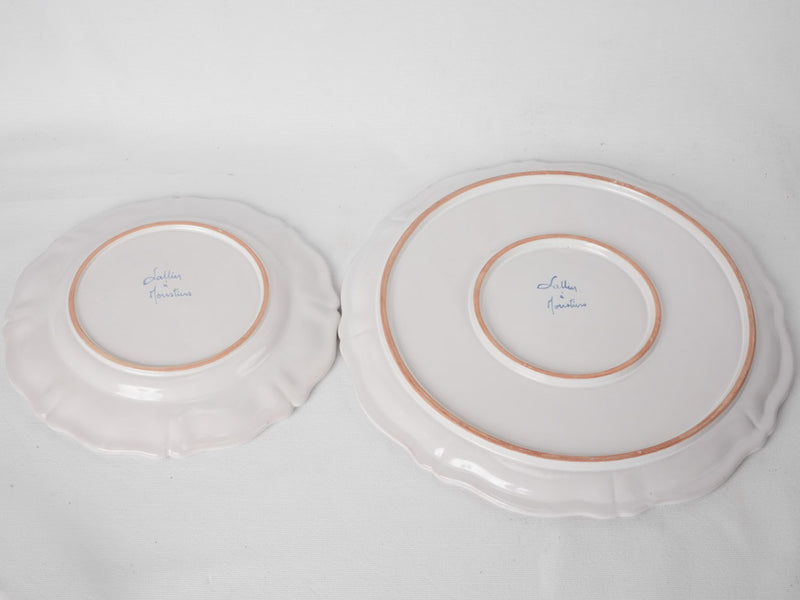 Rare vintage Moustier dinner service - white 44 pieces