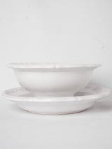 Rare vintage Moustier dinner service - white 44 pieces