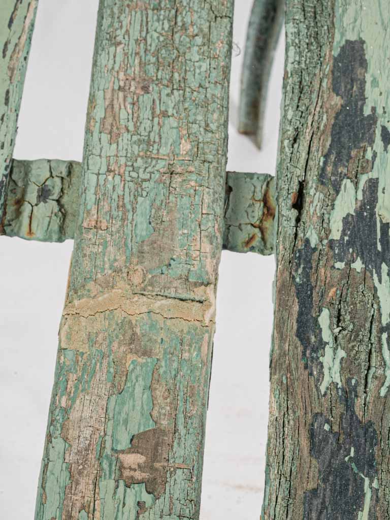 1920s Art Deco Slated Wood Garden Chair  - 34¾"