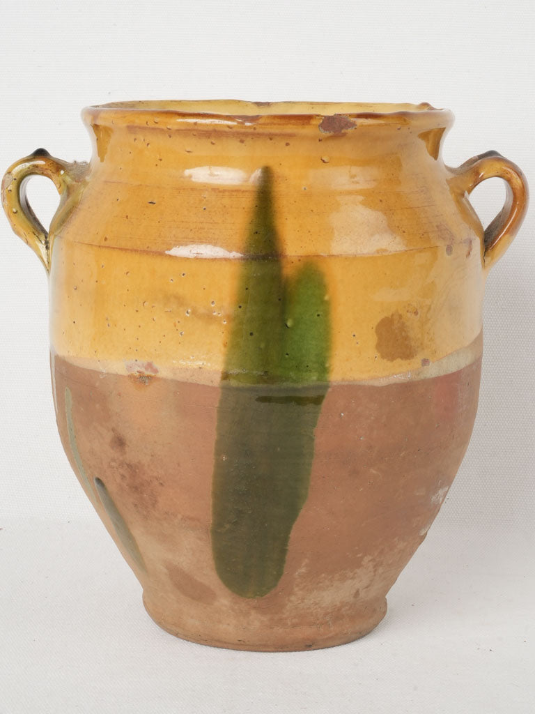 Charming historical French ocher crock