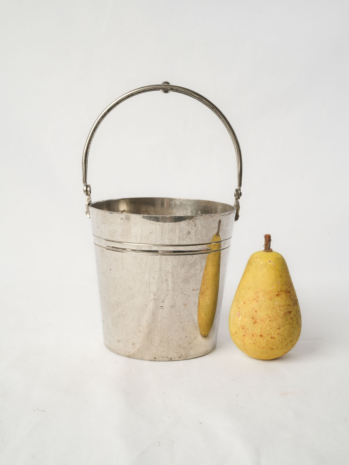 Art Deco Silver-Plated Ice Bucket, 1930s–50s - 9¾"