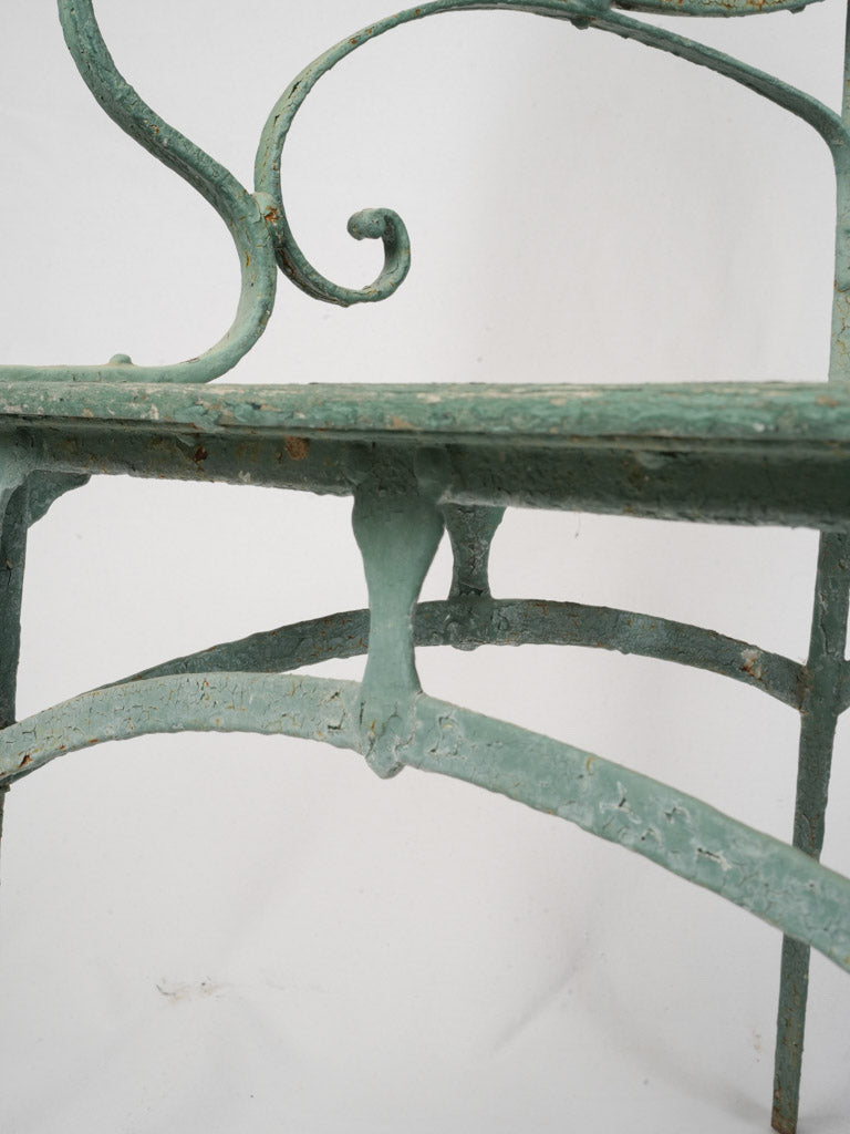 1920s Art Deco Slated Wood Garden Chair  - 34¾"