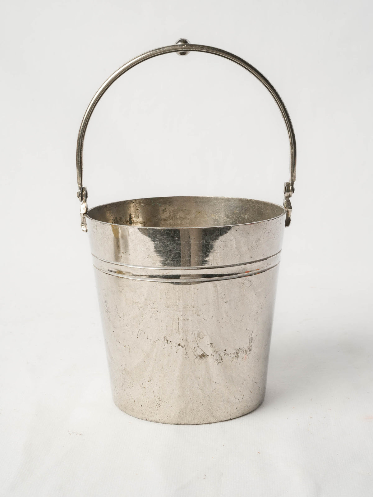Art Deco Silver-Plated Ice Bucket, 1930s–50s - 9¾"