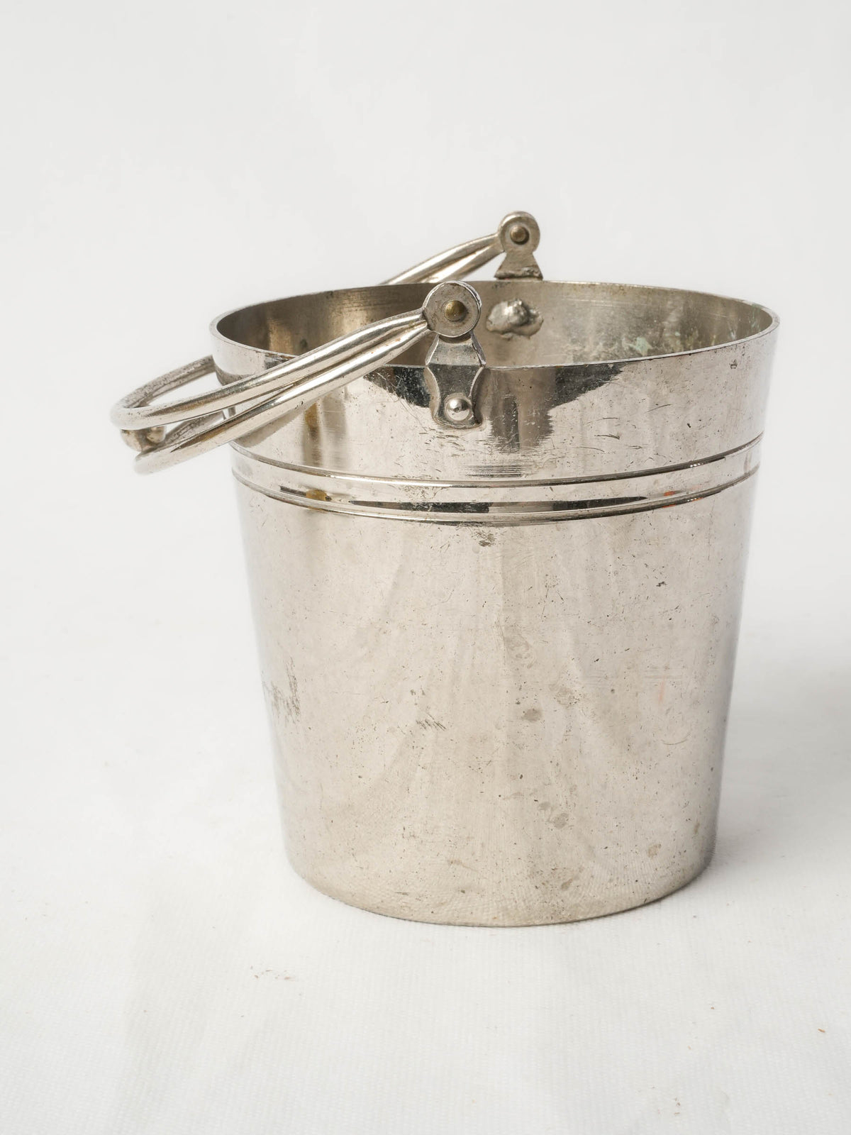 Art Deco Silver-Plated Ice Bucket, 1930s–50s - 9¾"
