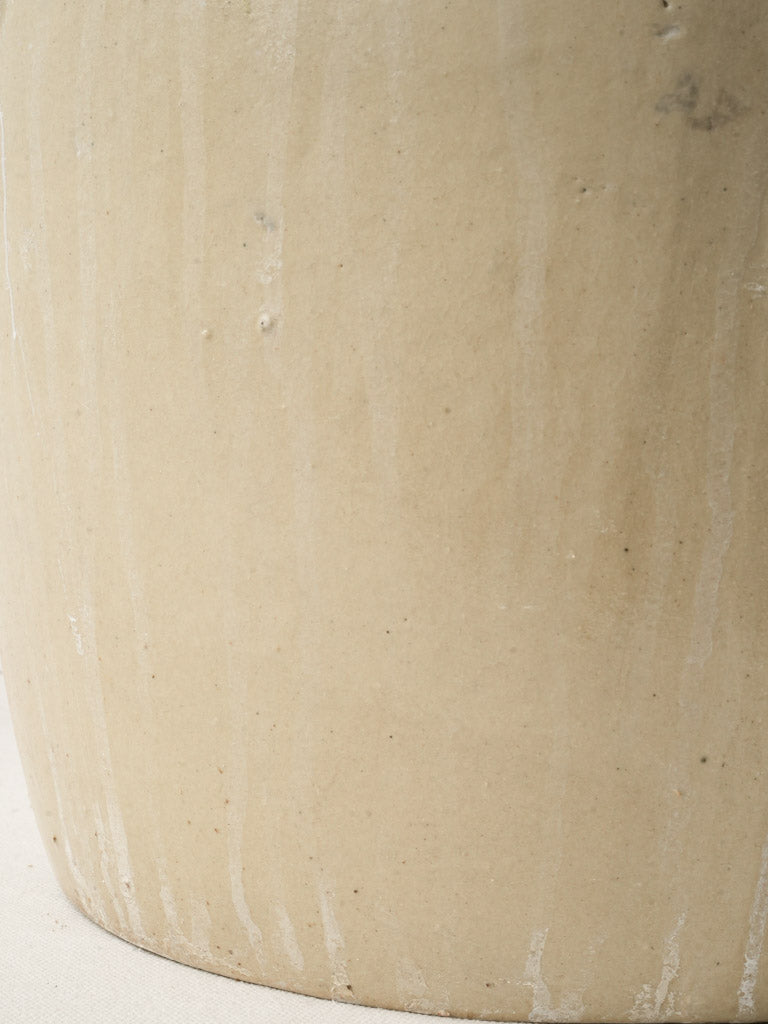 Neutral tones salt storage jar  