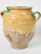 Antique crackled French confit pot
