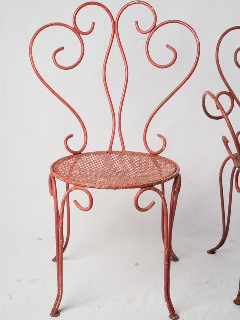 Cheerful red outdoor furniture  
