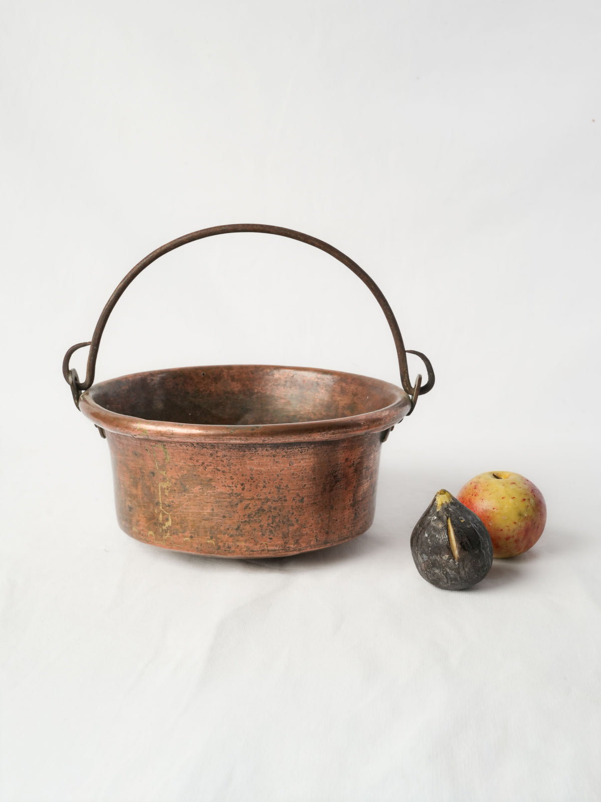 Small Antique Copper Hearth Cauldron - 11¾"
