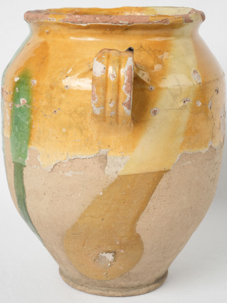 Classic crackled patina French pottery
