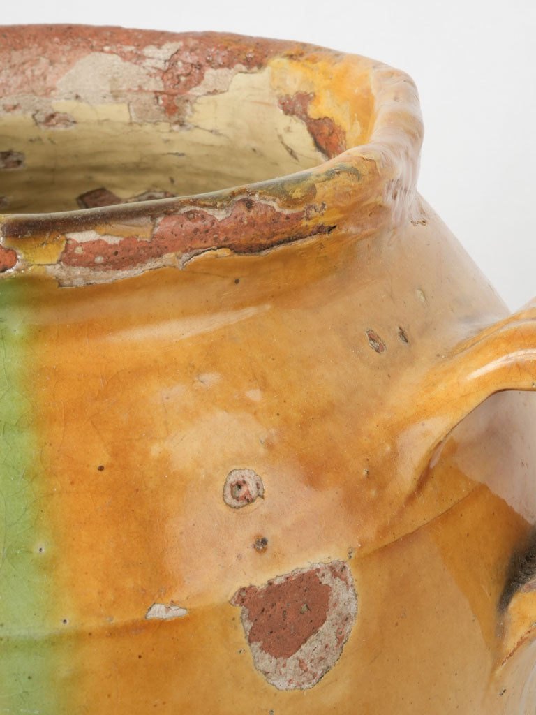 Elegant French stoneware with green accents