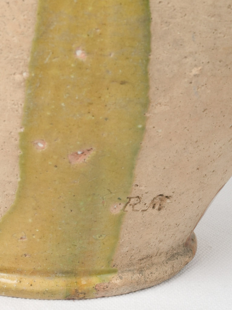 Heirloom French confit pot, green touches