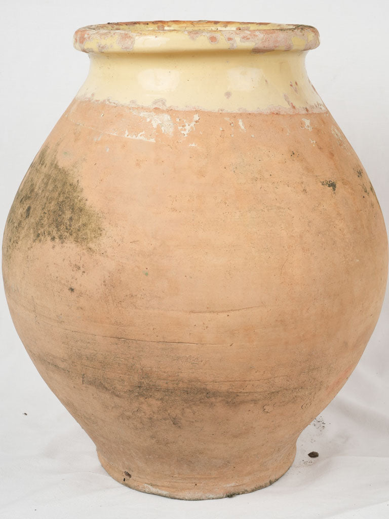 Chanteduc yellow glaze terracotta jar