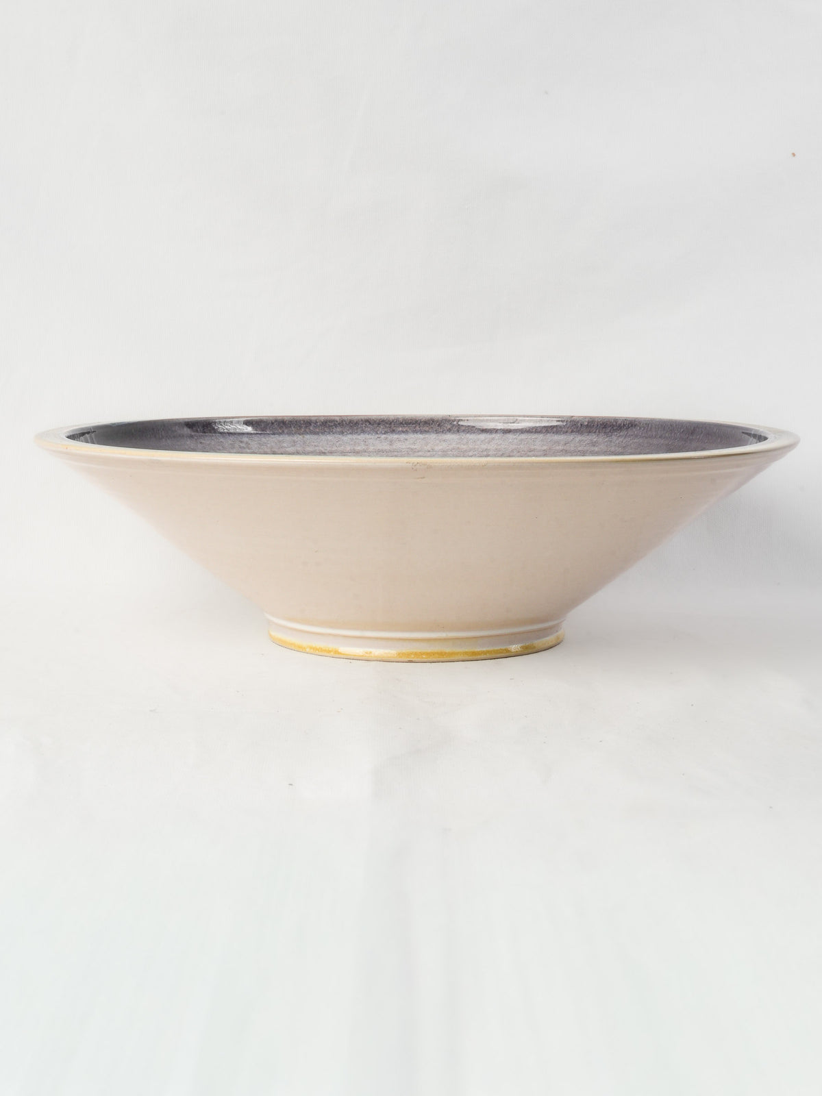 Large Contemporary Sanke Thurnau Studio Pottery Bowl w/ Striking Interior Glaze - 20"
