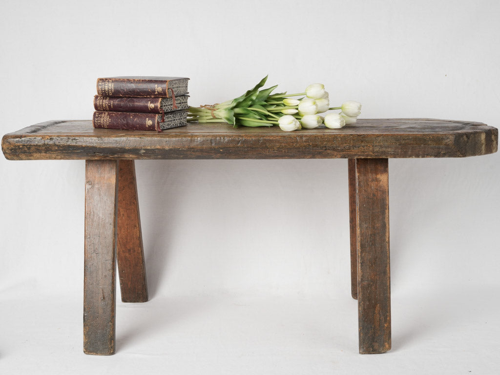 19th century, rustic wooden cheese table