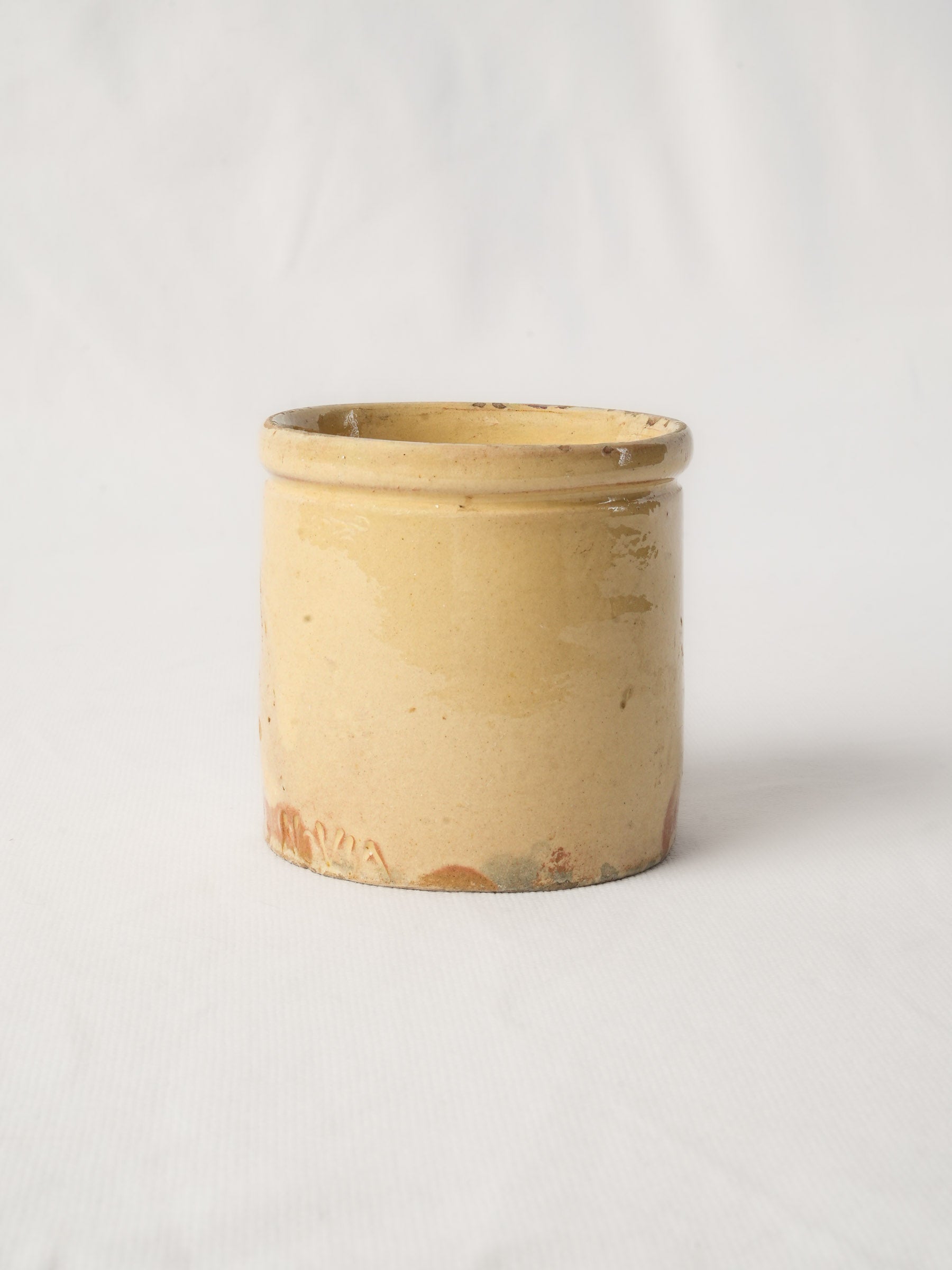 Savoyard Confiture Pot with Luminous Yellow Glaze - 3½"